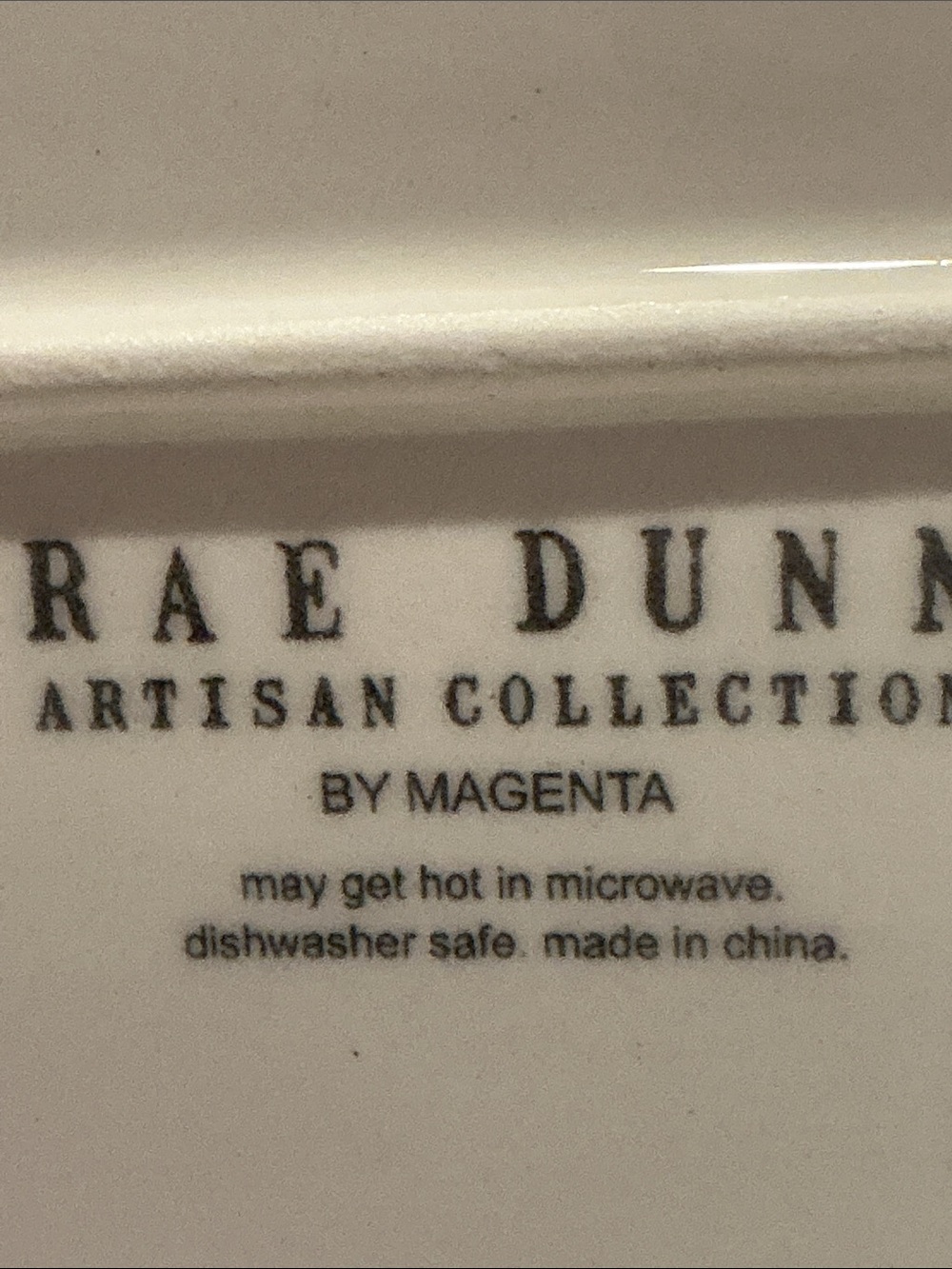 EUC - Rae Dunn Ceramic JUNK Tray - Picture 4 of 4